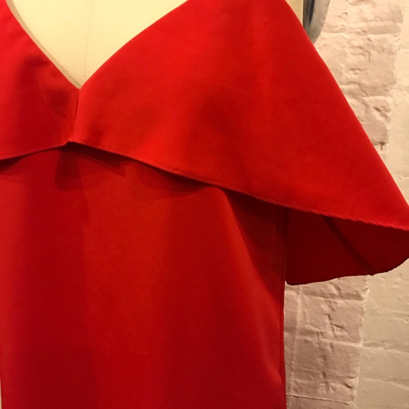Urban Outfitters Pins&Needles Red Dress with Ruffle Detail - Picture 5 of 8